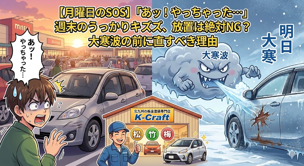 【月曜日のSOS】「あッ！やっちゃった…」週末のうっかりキズ、放置は絶対NG？大寒波の前に直すべき理由